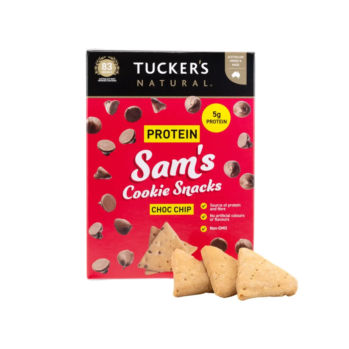 Sam's Choc Chip Protein Cookie Snacks 10x 60g
