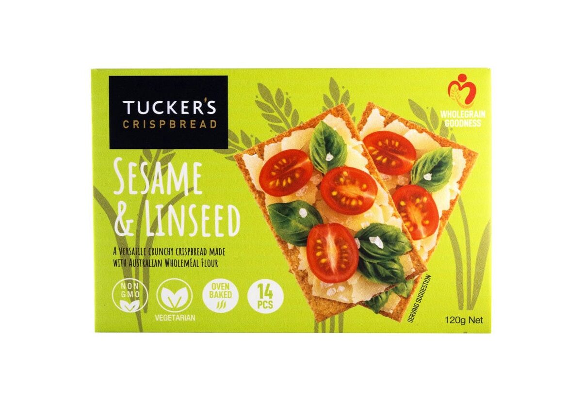 Tuckers Crispbread  Sesame & Linseed  10 x 120g