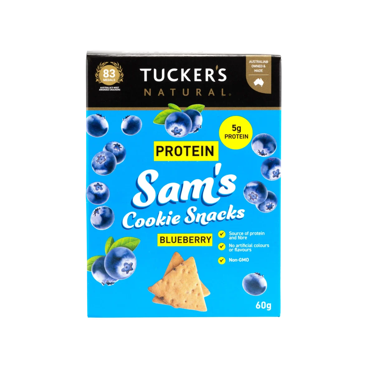 Sam's Blueberry Protein Cookie Snacks 10 x 60g