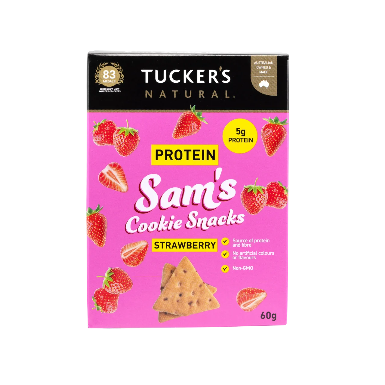 Sam's Protein Cookie Snacks Strawberry 10 x 60g - Image 3