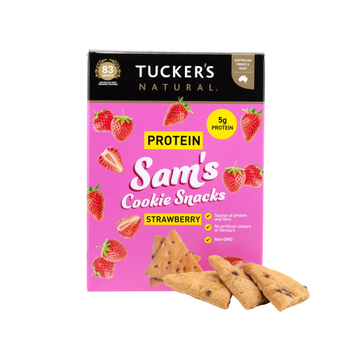 Sam's Protein Cookie Snacks Strawberry 10 x 60g