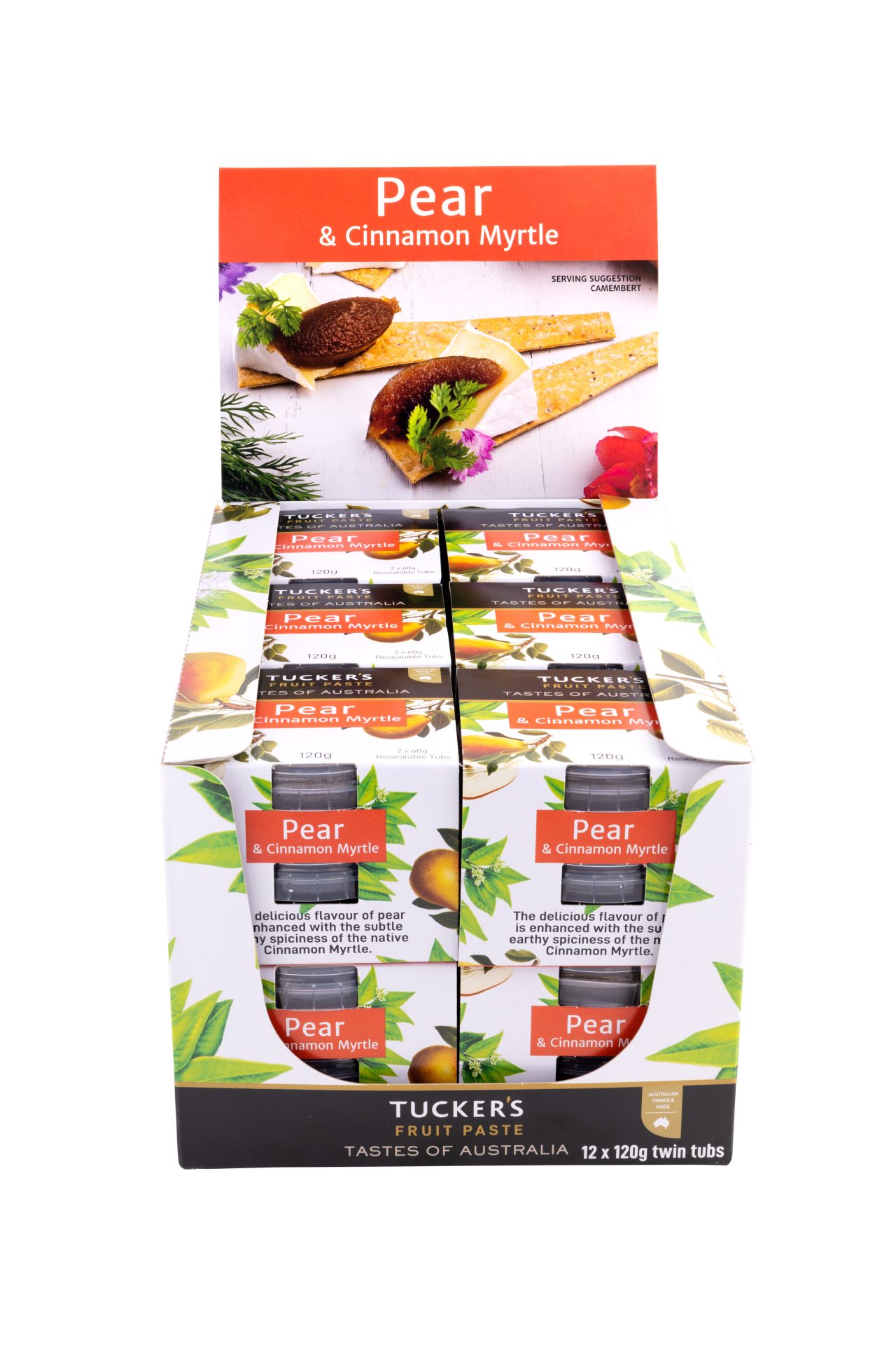 Tastes of Australia Pear & Cinnamon Myrtle Fruit Paste 12 x 120g - Image 4