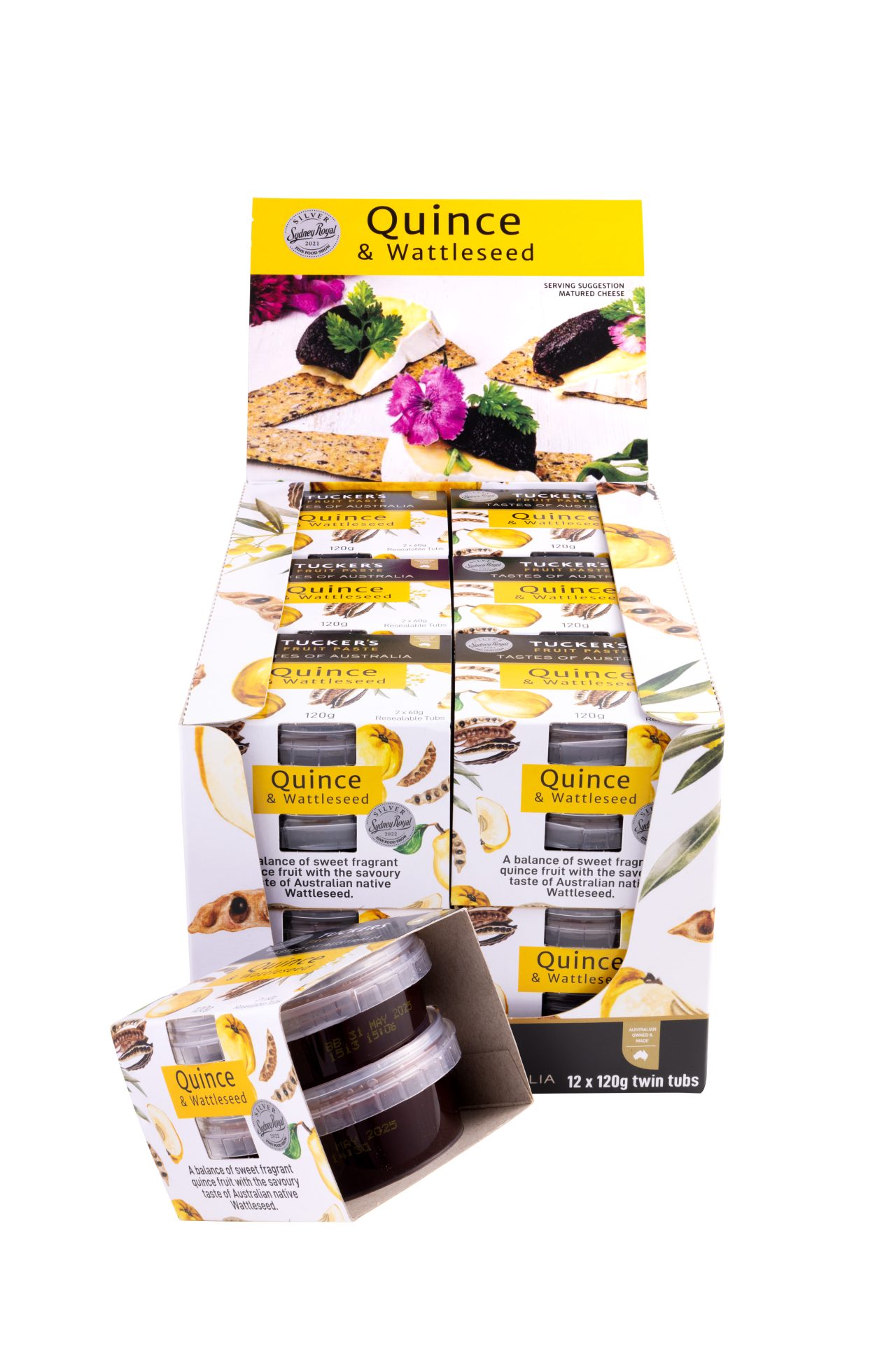 Tastes of Australia Quince & Wattleseed Fruit Paste  12 x 120g - Image 3