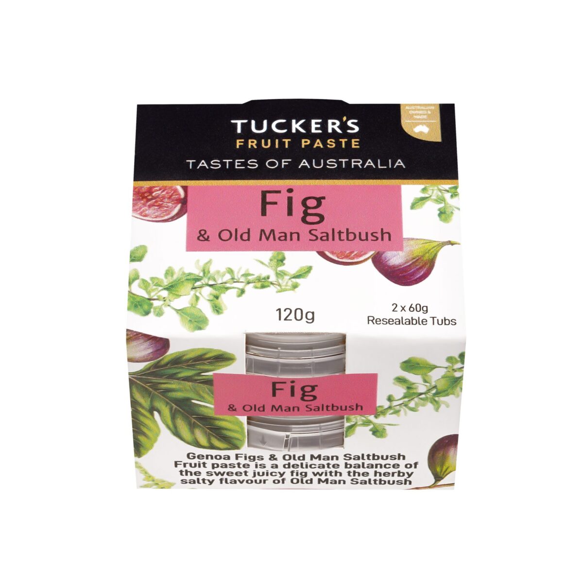 Tastes of Australia Fig & Old Man Saltbush Fruit Paste 12 x 120g
