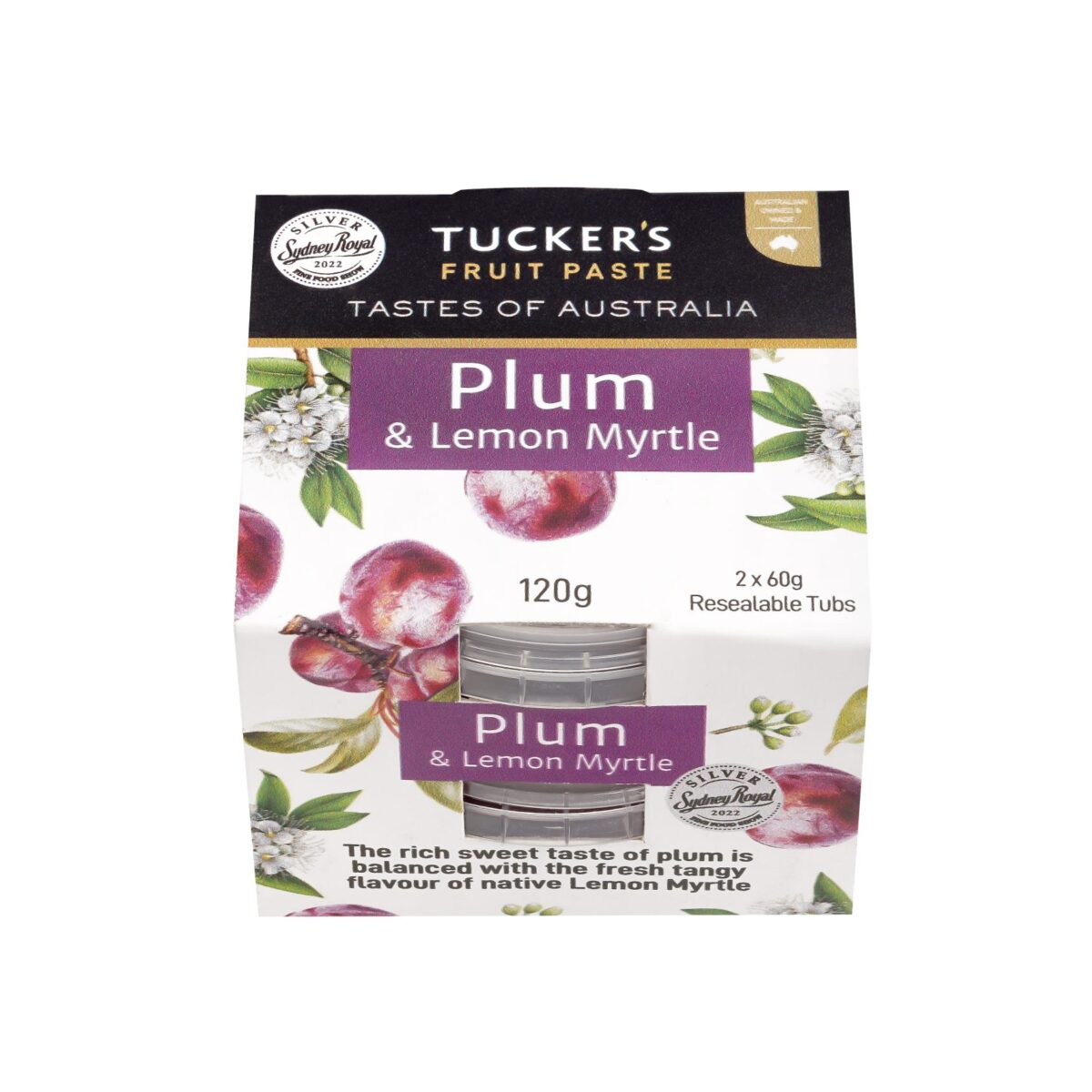Tastes of Australia Plum & Lemon Myrtle Fruit Paste 12 x 120g