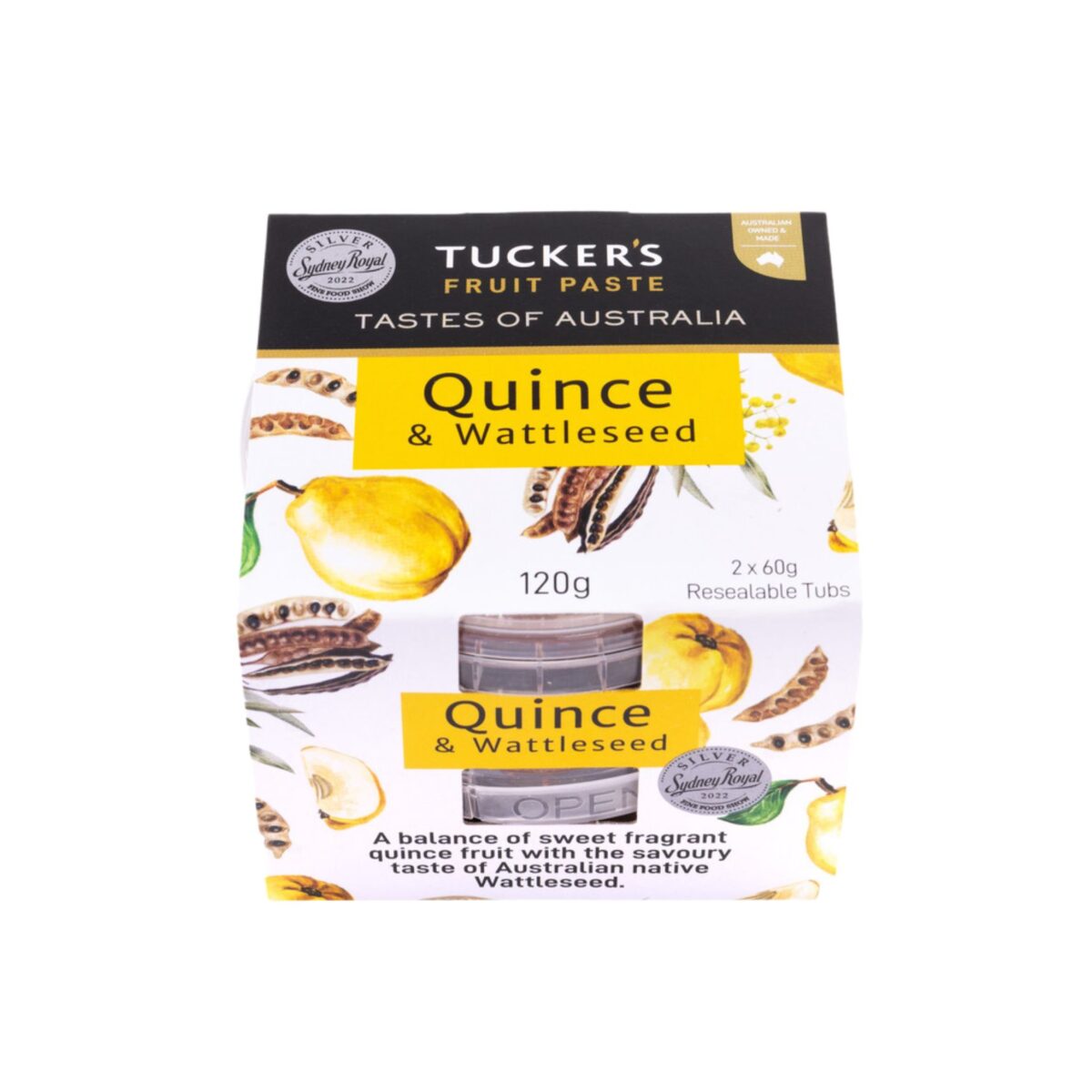 Tastes of Australia Quince & Wattleseed Fruit Paste  12 x 120g