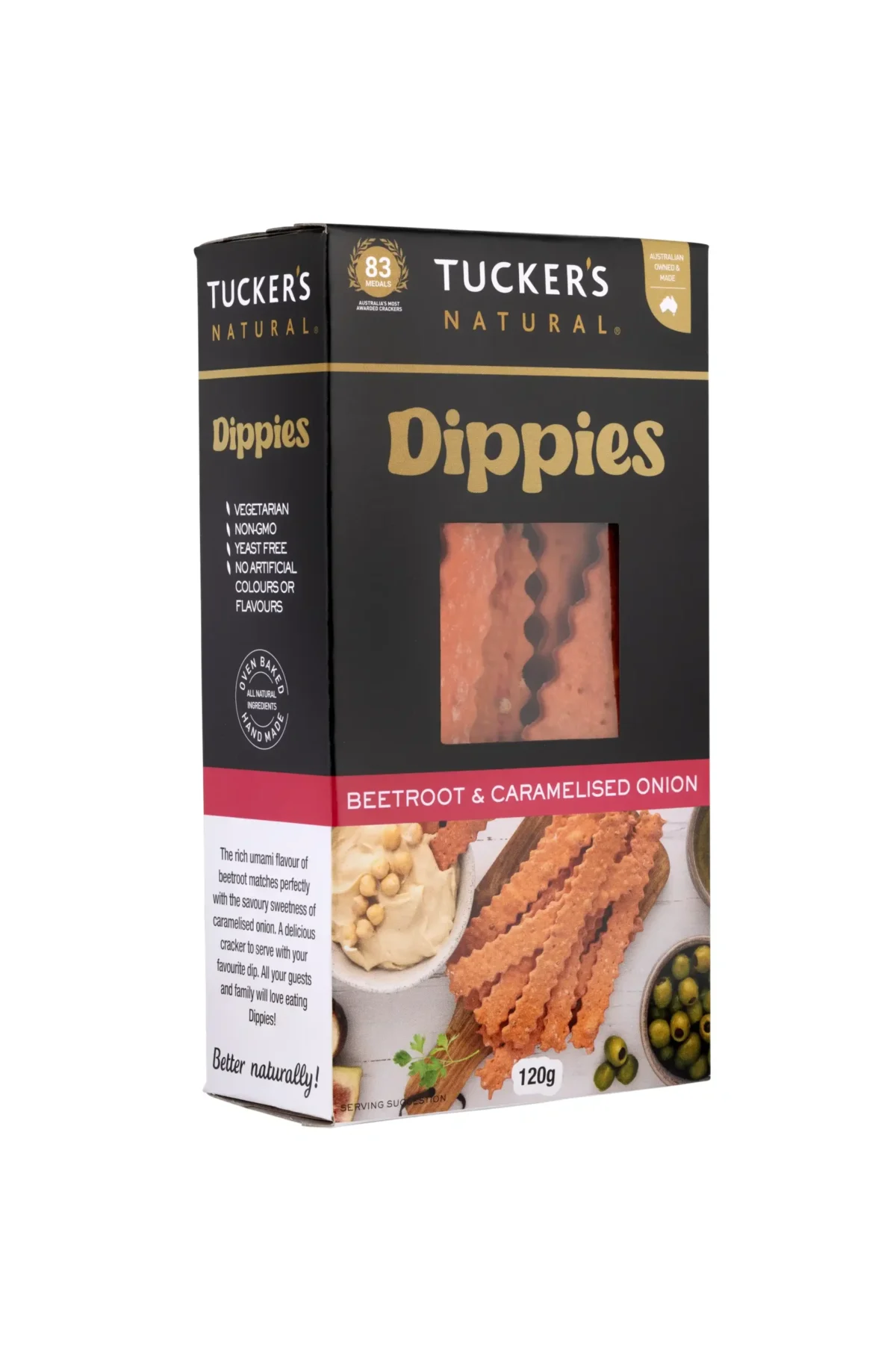 Dippies Beetroot & Caramelised Onion 5 x 120g - Image 3