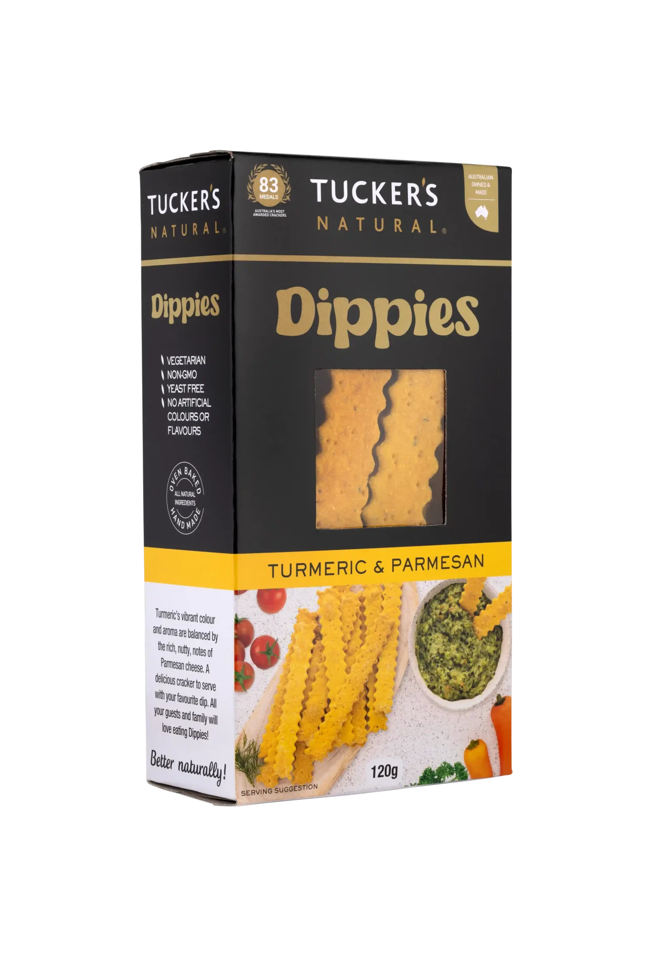 Dippies Turmeric & Parmesan 5 x 120g - Image 2