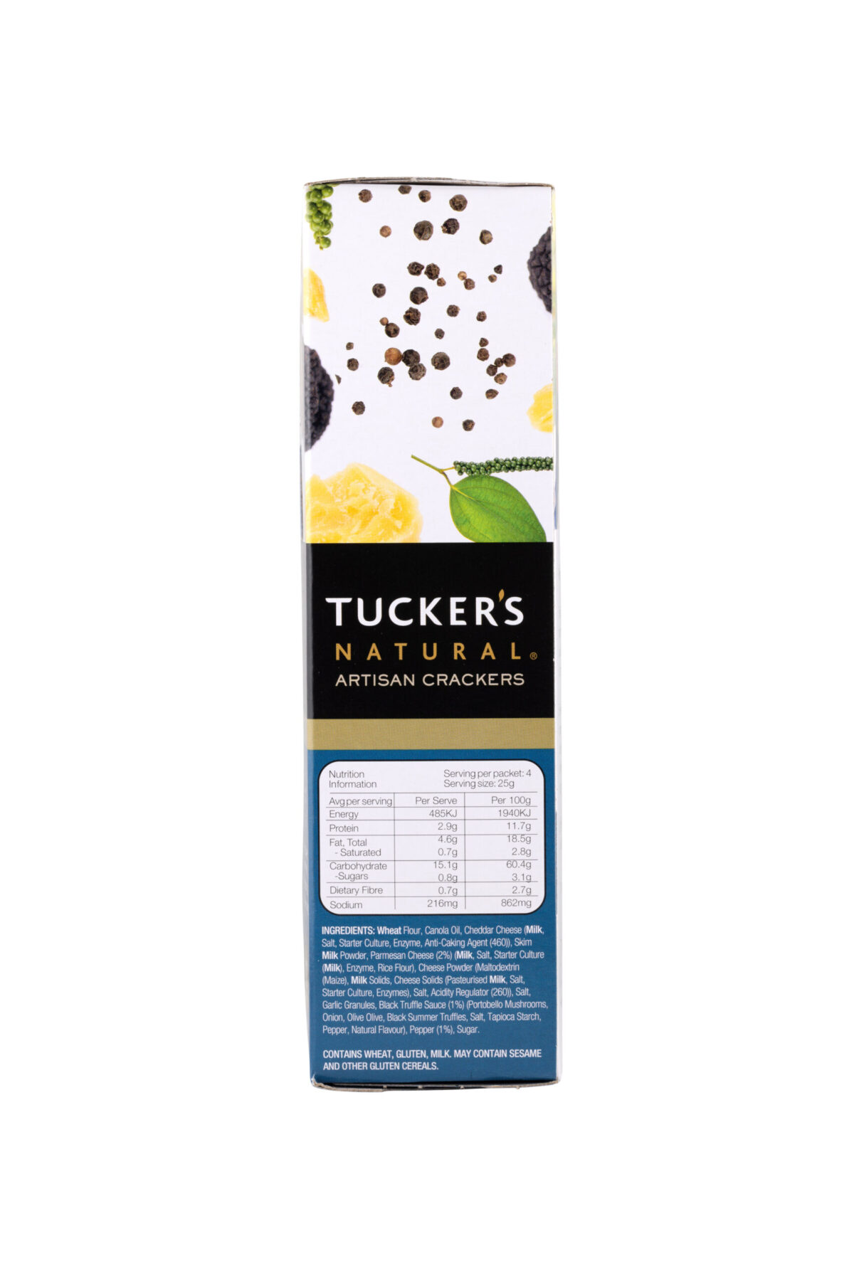 Artisan Crackers Parmesan, WA Truffle & Pepper 5x100g - Image 2
